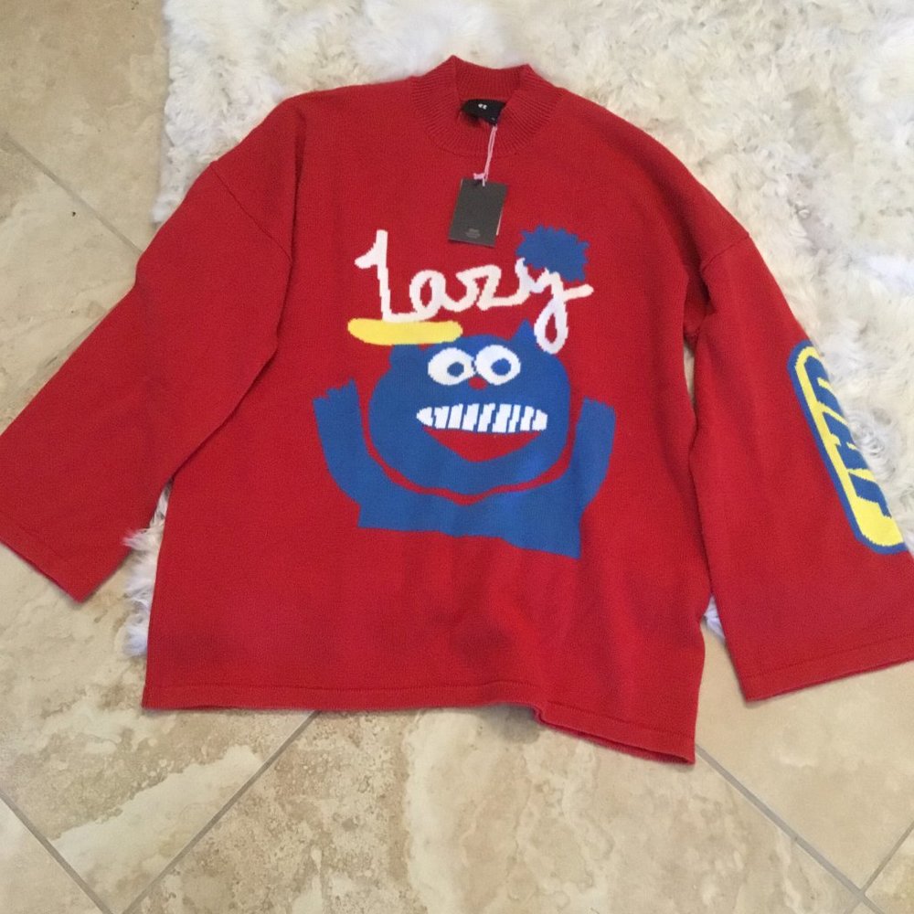 Lazy Oaf UNISEX sweater size XL New Oversized